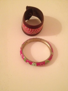Both bracelets are from Italy. 